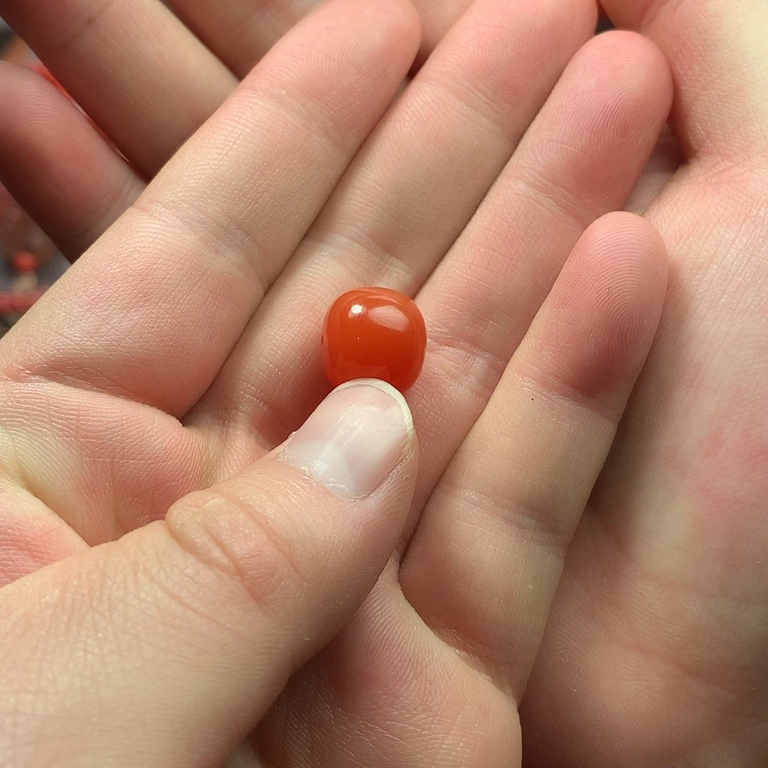 南红玛瑙1未镶嵌战***1老型珠