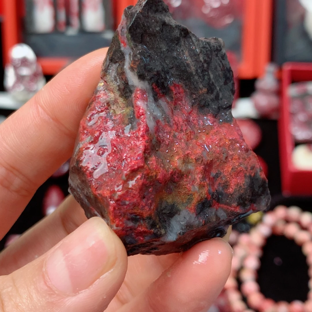 天然辰砂天然毛石