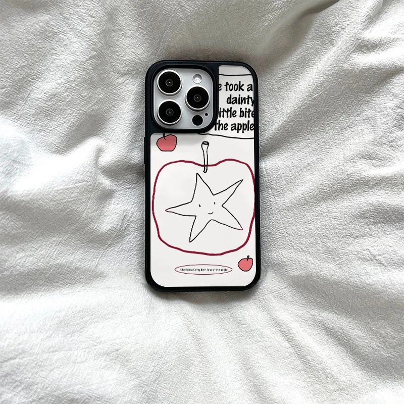 ins线条卡通适用苹果16手机壳iphone15promax新款14女13全包12.11