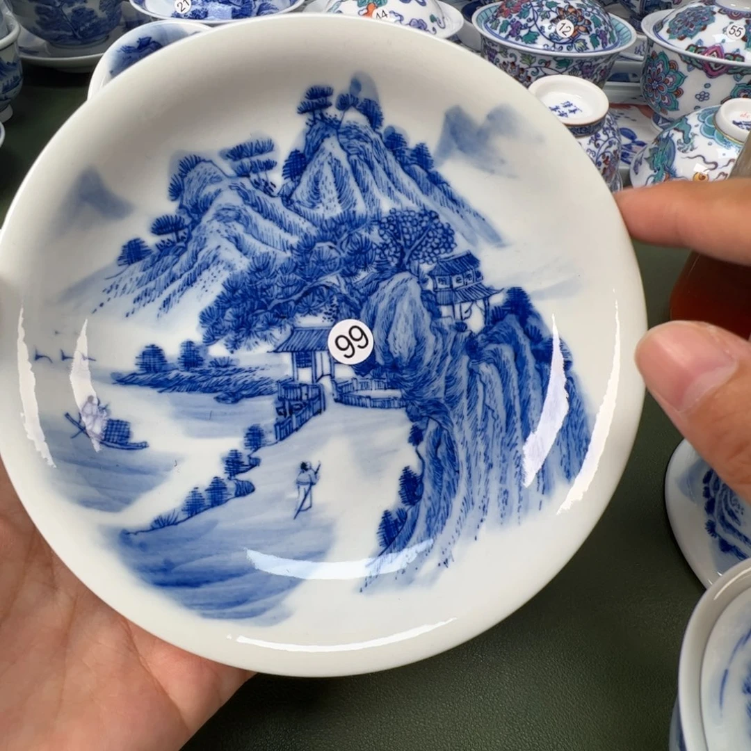 景德镇纯手工纯手绘茶具木木99