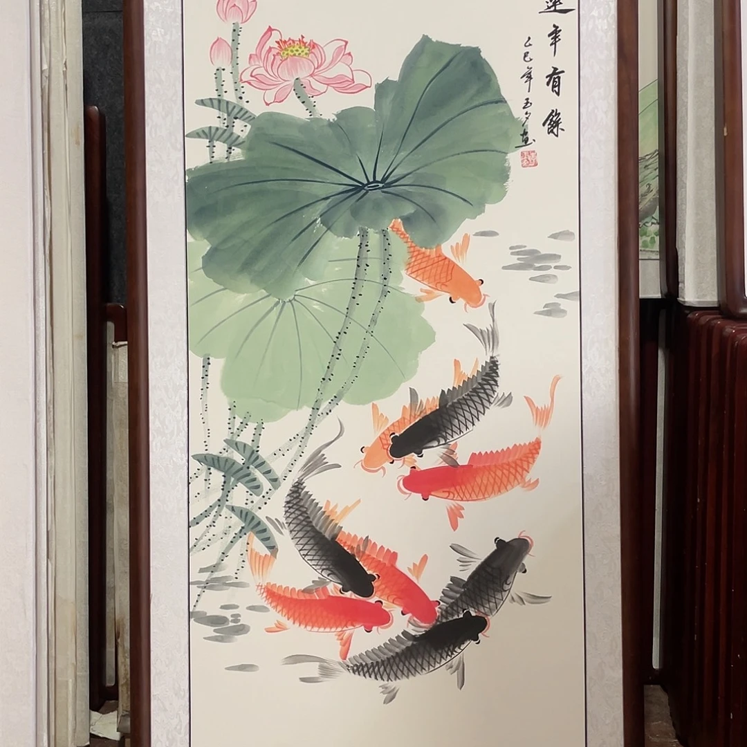 国画带框尺寸63*123厘米