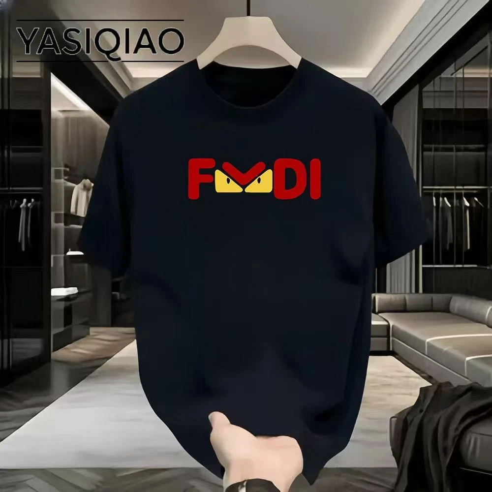 【一折粉丝福利】夏季潮牌男女同款百搭圆领T恤