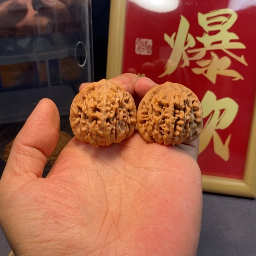 把件文玩核桃全品无修40尺-45尺头水儿挂月峰四座楼