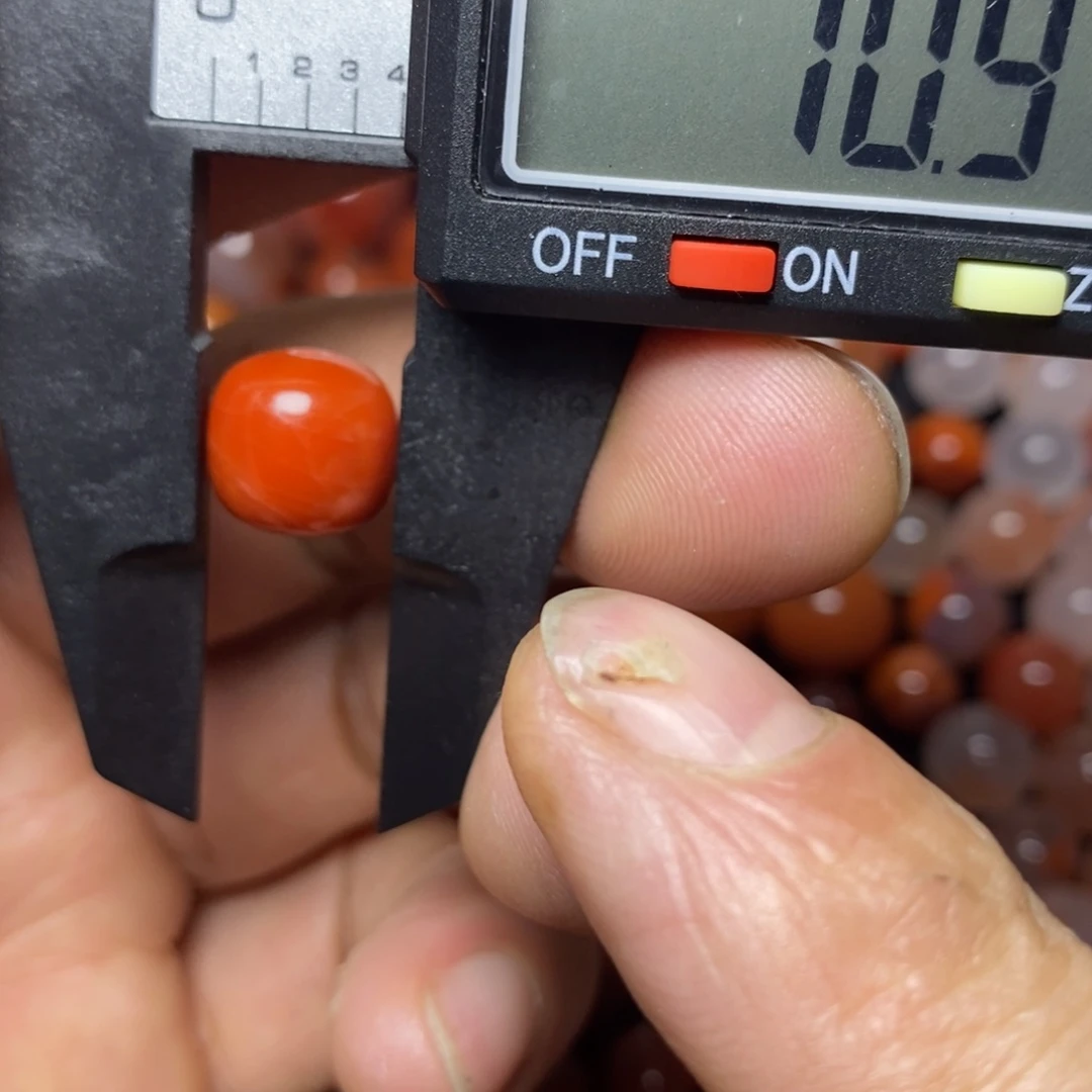 未镶嵌 166号老型一个11毫米南红玛瑙