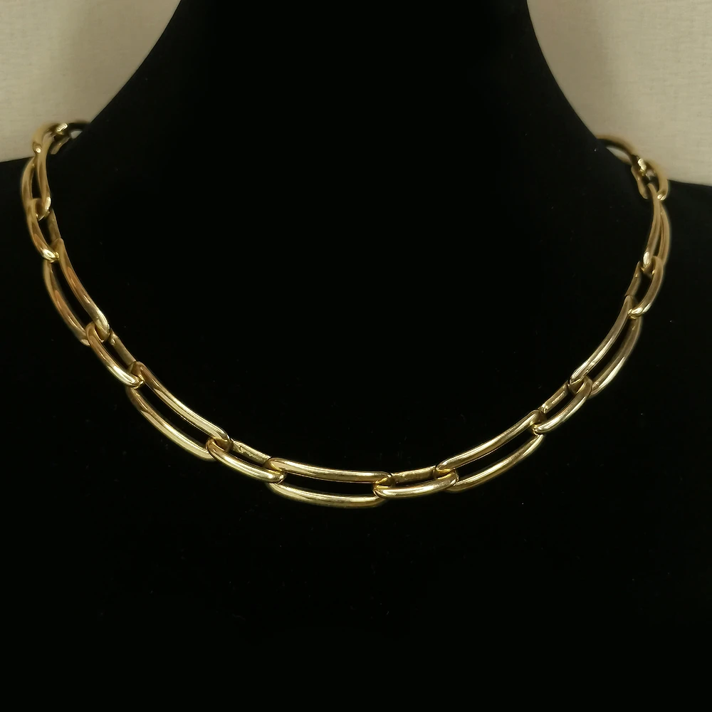 MONET都市金色环扣项链48cm[2501151-074]