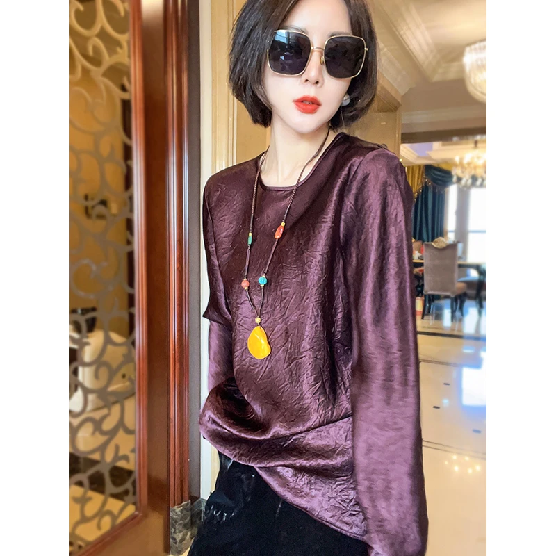 光锦新款打底衫上衣显瘦百搭T女25021602