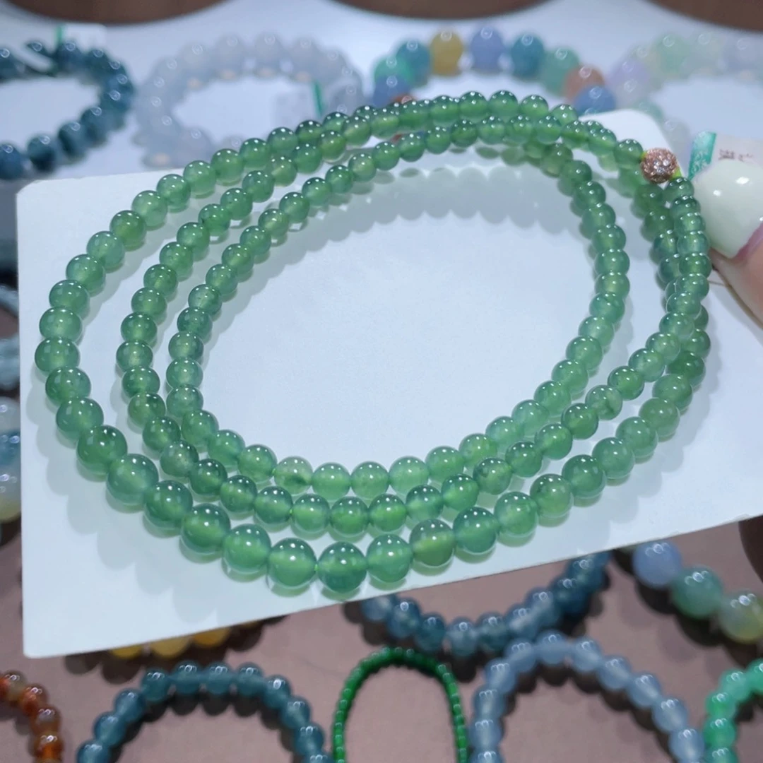 未镶嵌手链翡翠橄榄绿