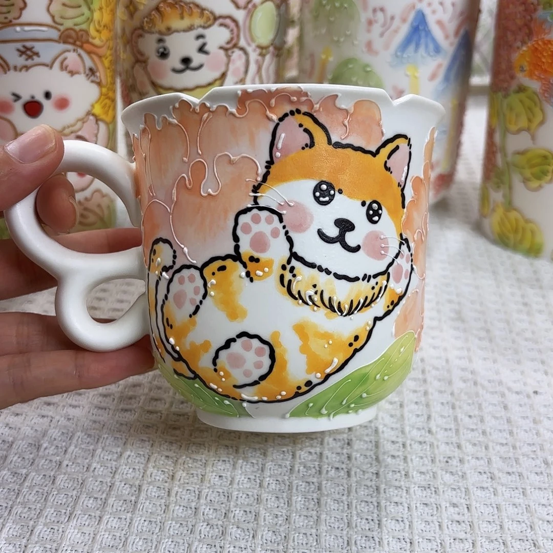 手绘创意高温釉下彩陶瓷