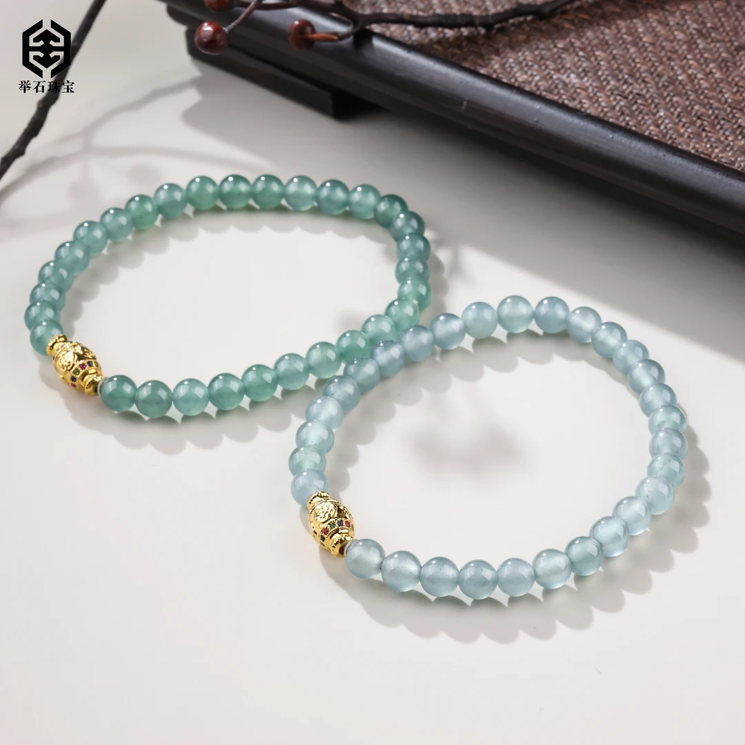【举石珠宝】T0705-109-198翡翠手串18k（一件/多样性发/约5mm+）Y