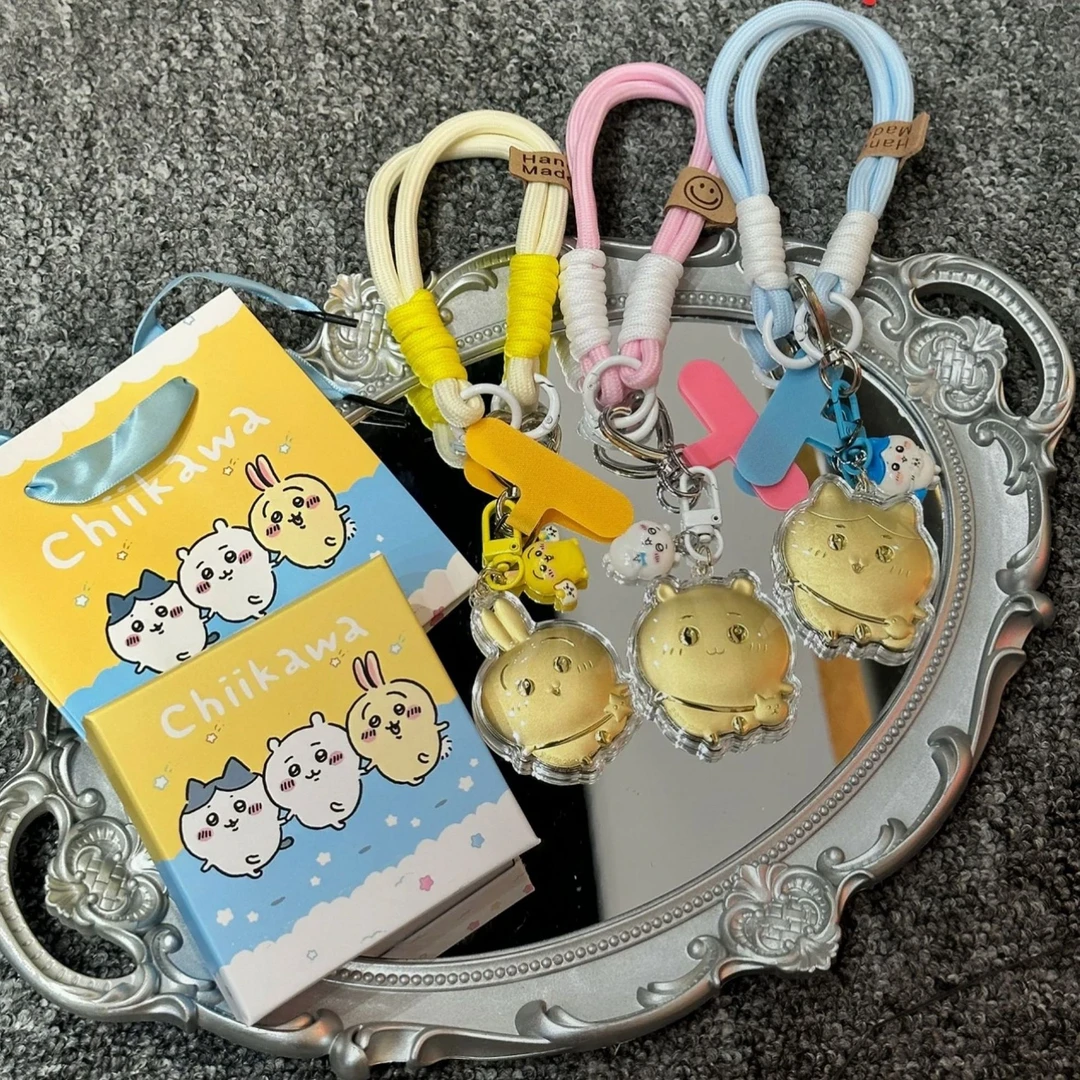 含金工艺品0.02g新款Chiikawa20mg小八乌萨奇吉伊挂饰钥匙扣