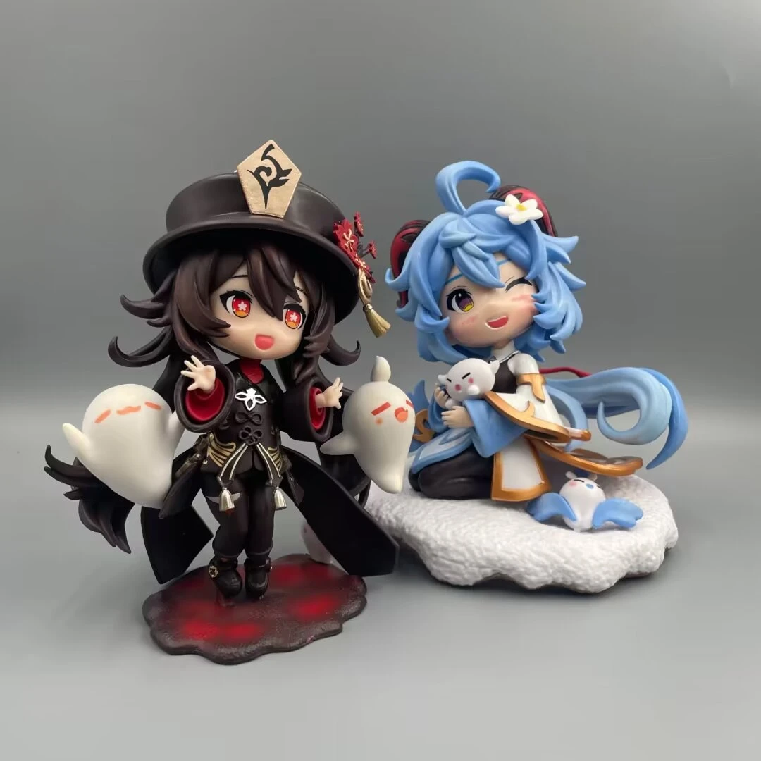 Dee漫社 游戏周边 Q版顽皮小胡桃 甘雨坐姿手办 模型摆件
