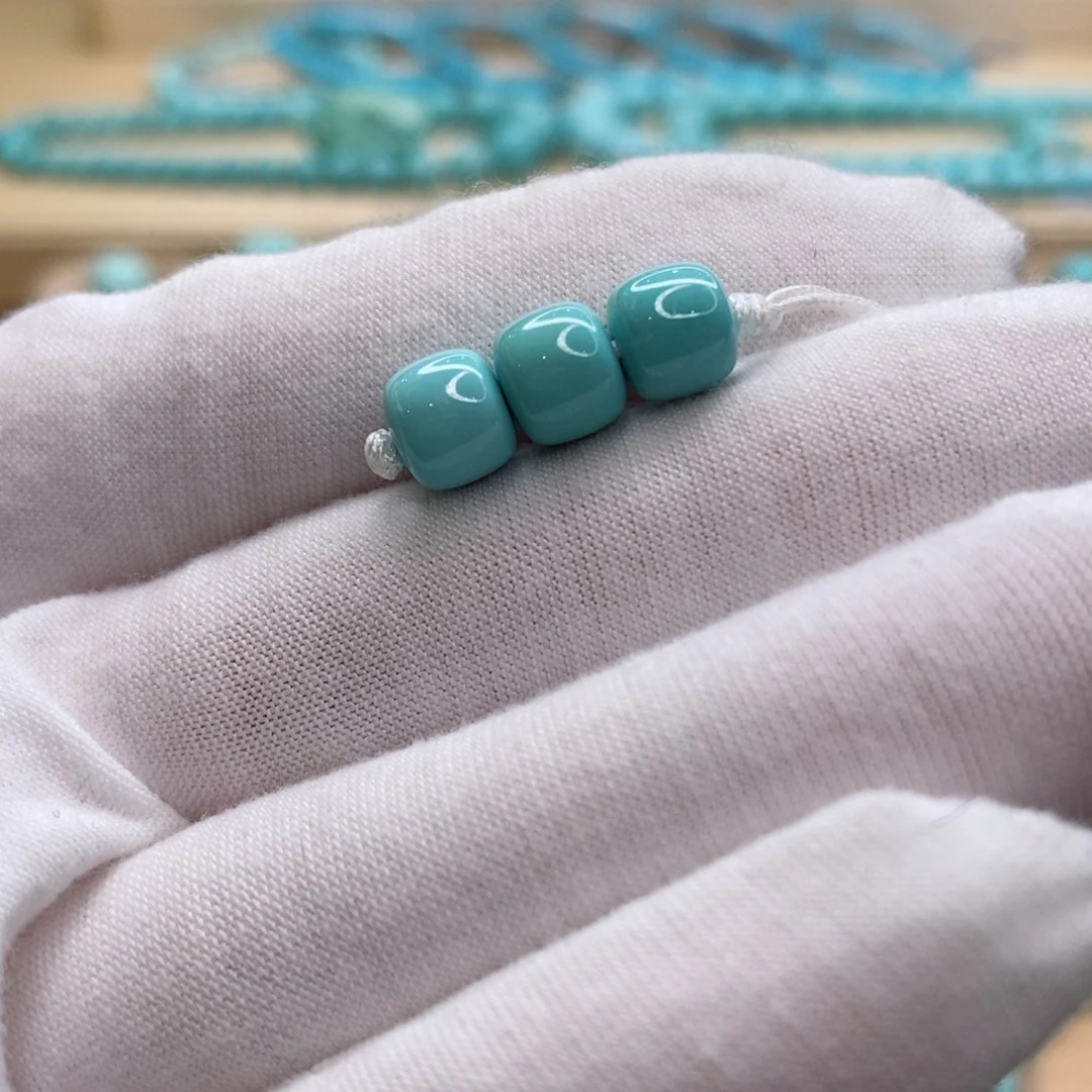 绿松石未镶嵌珠宝奇石7.6mm