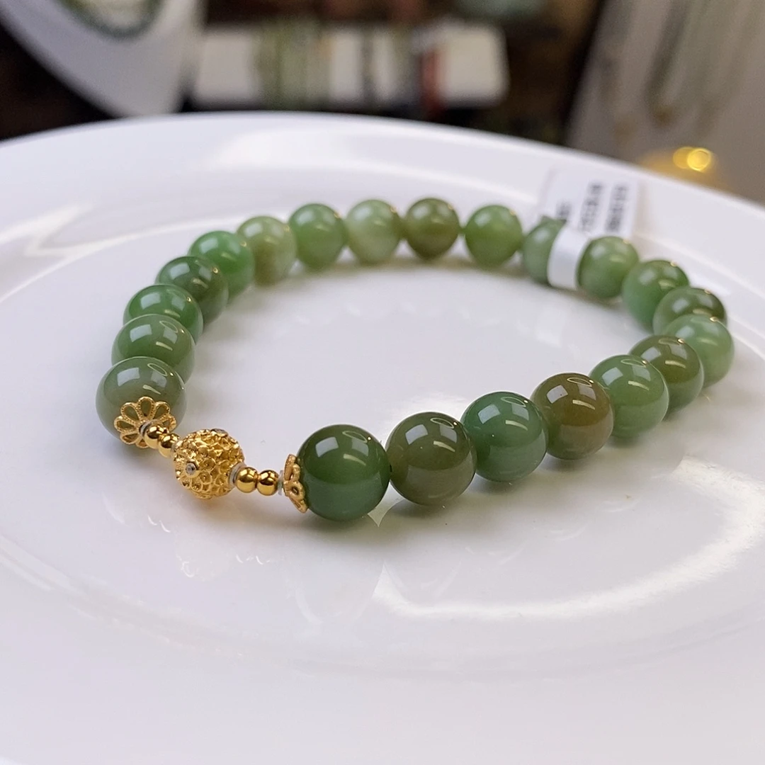 和田玉未镶嵌手链