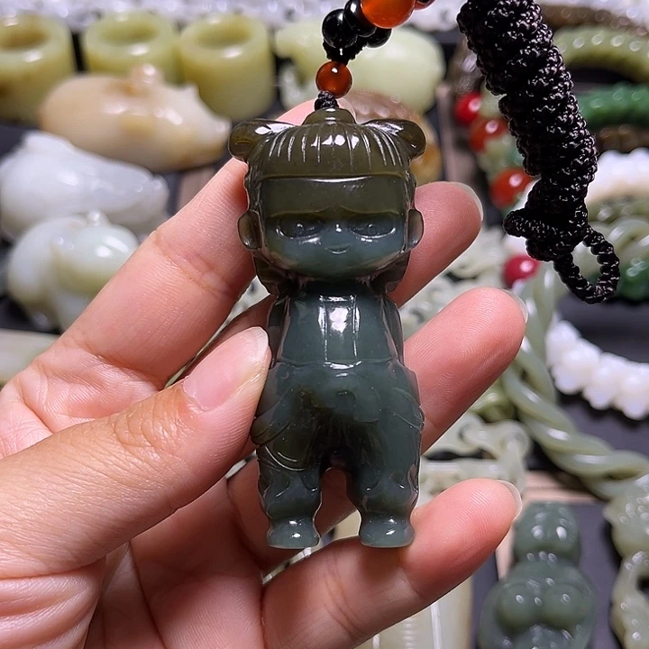 和田玉未镶嵌吊坠(不含链)