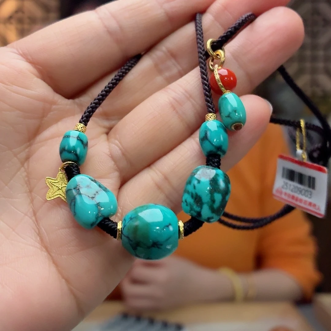 18K金镶嵌绿松石珠宝奇石