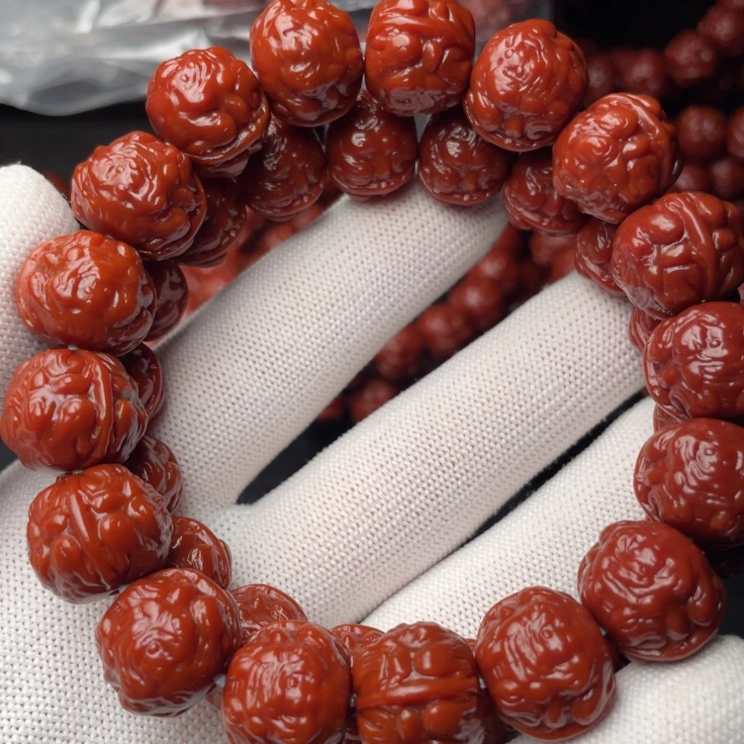 感***恩猴头核桃手串蟾王