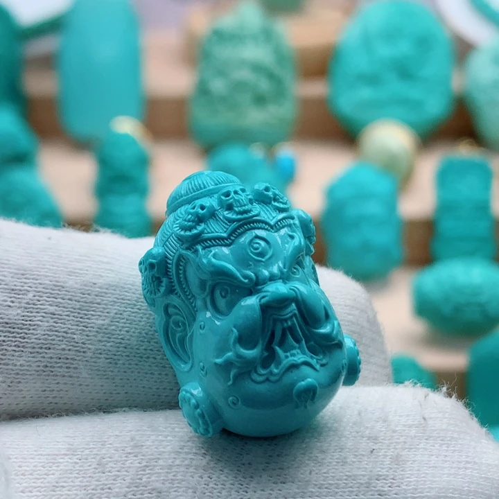 绿松石未镶嵌大黑天