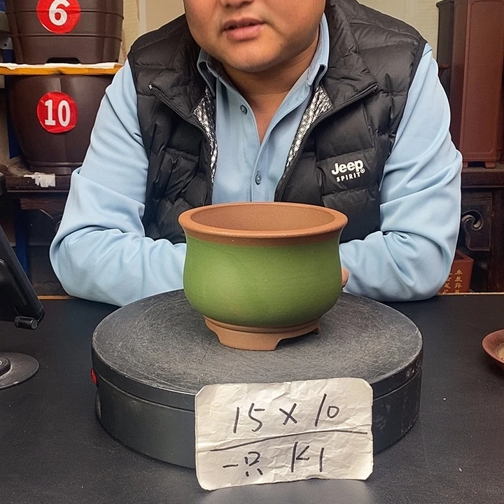 紫砂花盆货号一只K1