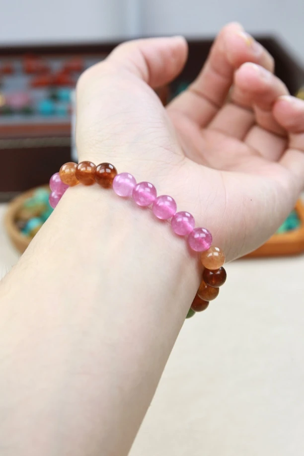 非金属仿水晶手链 渐变小多宝手串一条，运费专用