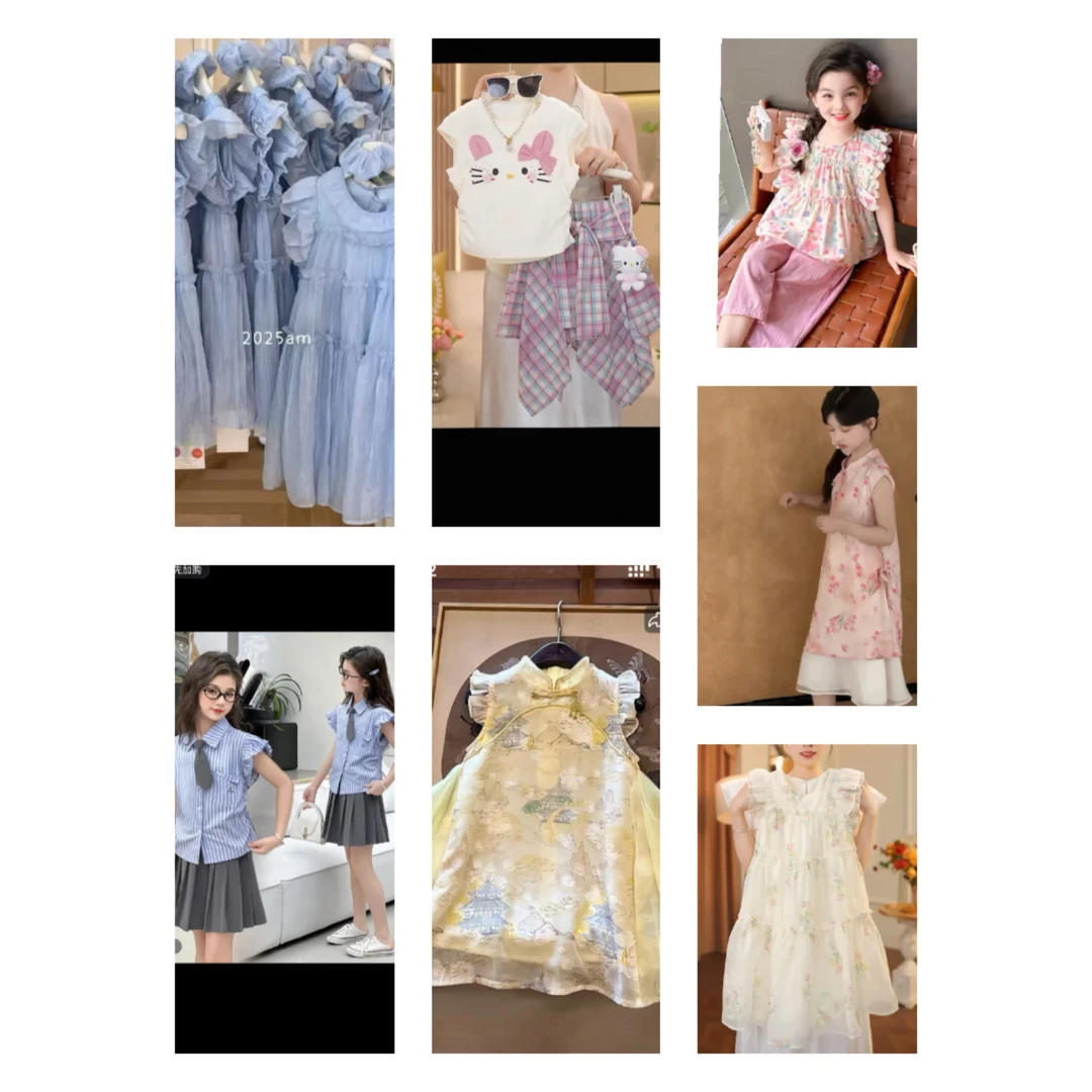 HANBAN -101-143韩版连衣裙系列百搭宽松潮流卡通汉元素仙女甜美