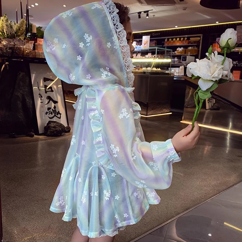 女童防晒衣洋气儿童夏季户外薄款外套2025新款防晒衫女孩宽松上衣