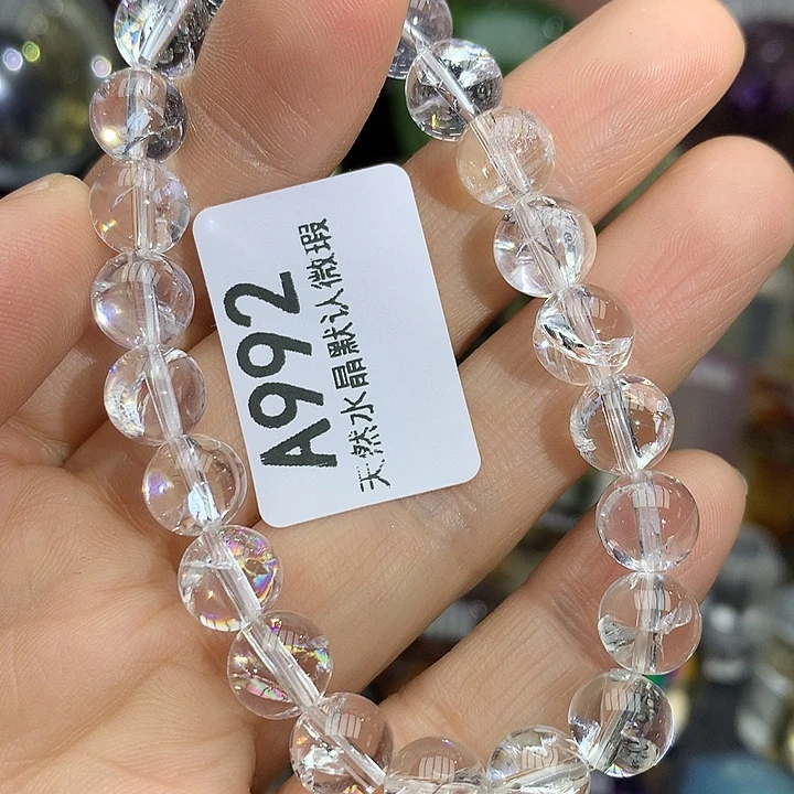 水晶天然水晶手串8.6m m未镶嵌