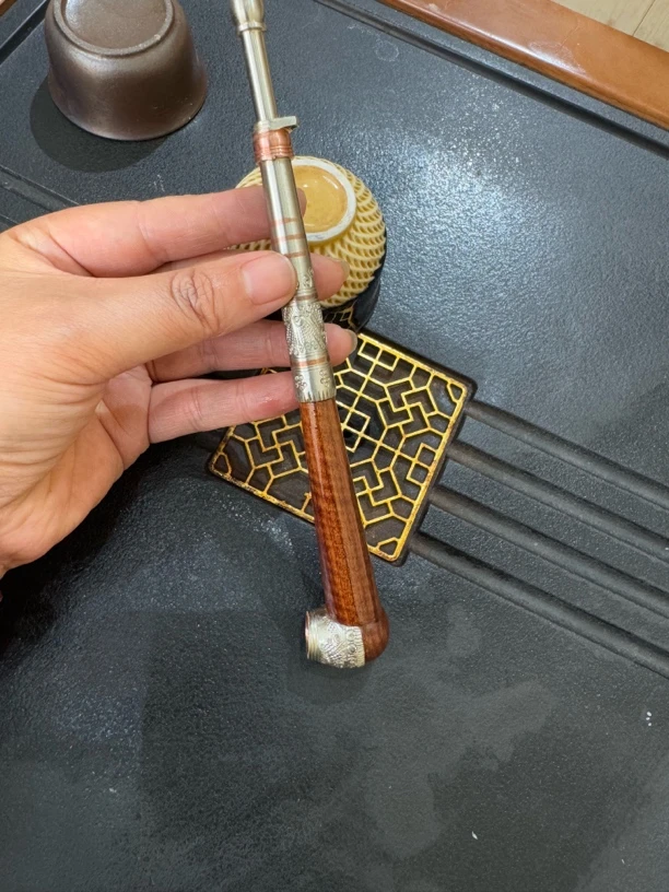 宣威小成手工制乌木烟杆（下单找客服对接实际商品发货）