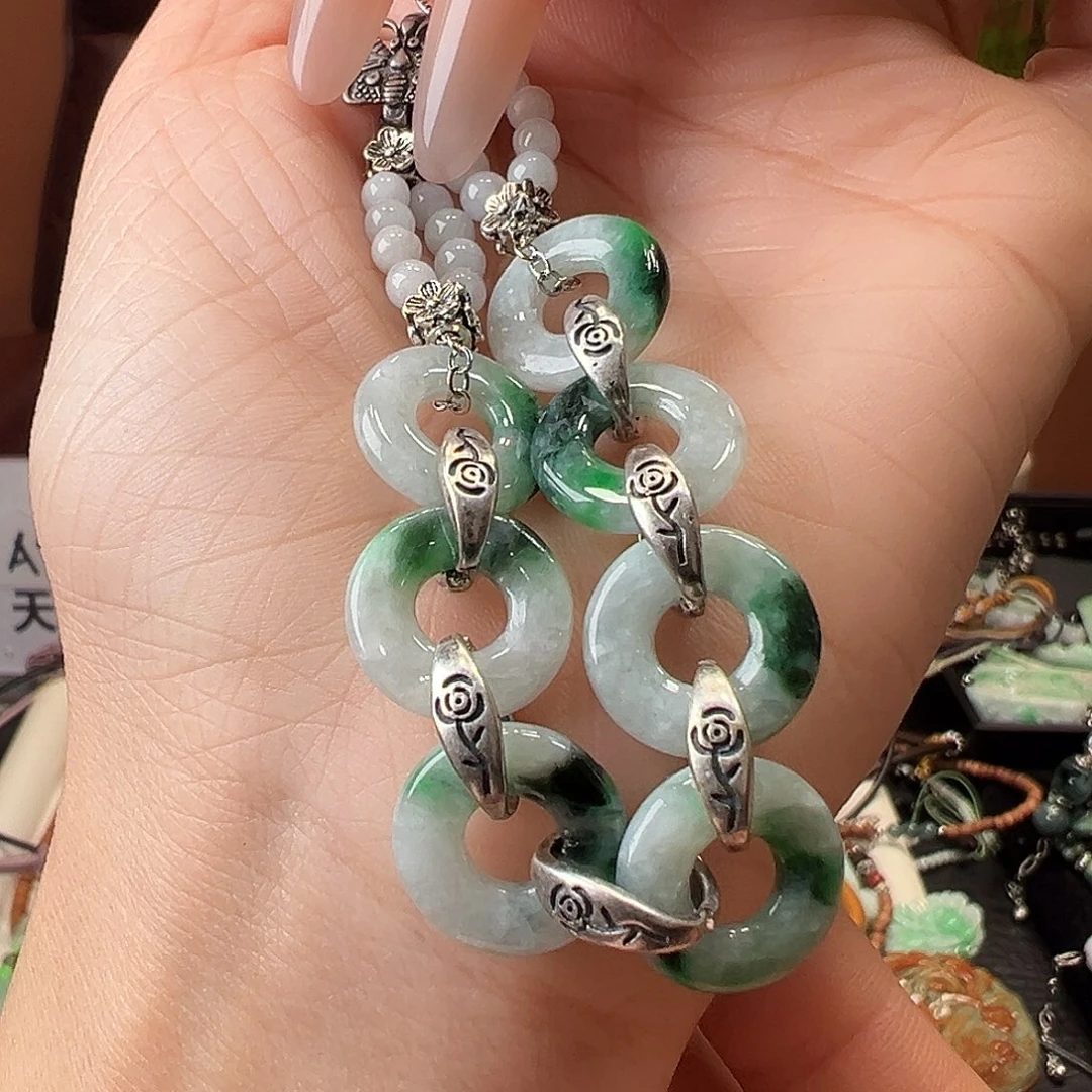 翡翠未镶嵌手链手链