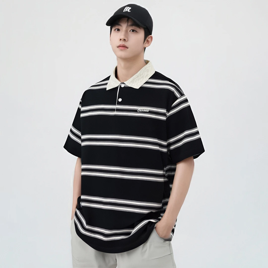 青少年夏装短袖POLO衫T恤薄款2025新款AE157少年说青少年潮牌