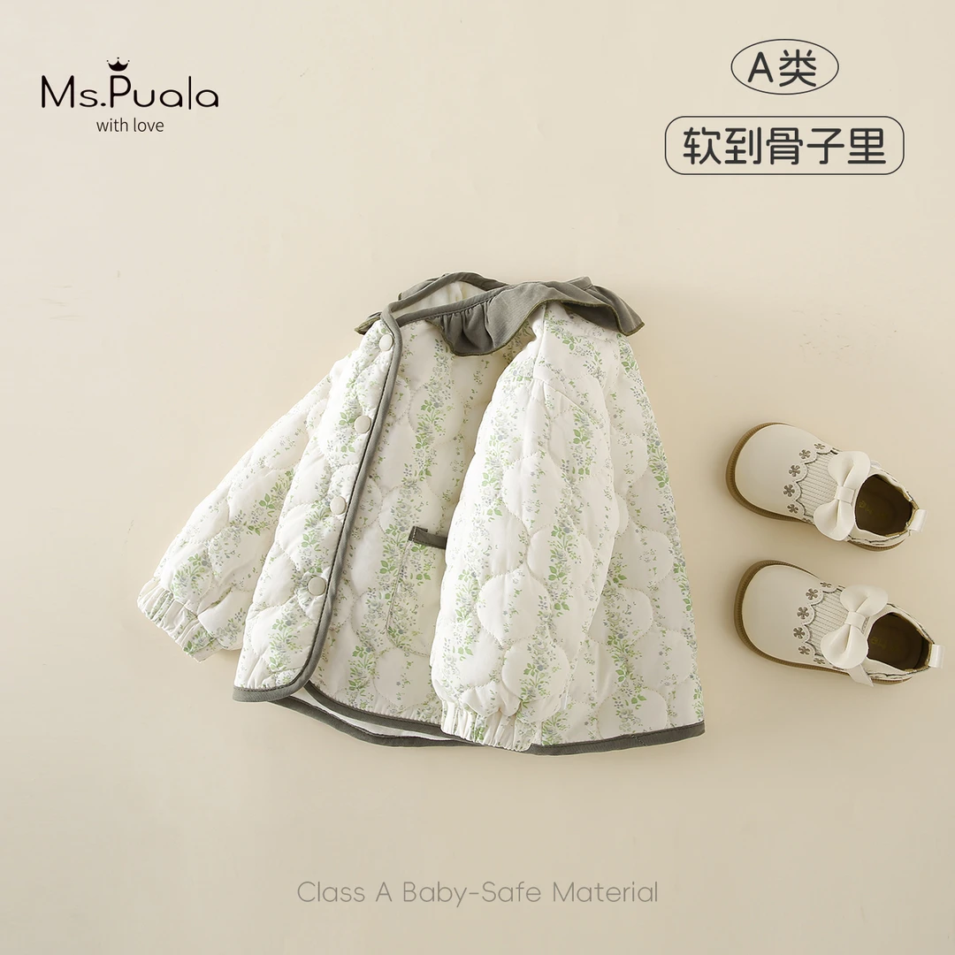 【MsPuala冬日森林】童装婴幼儿棉服外套女宝宝冬加绒保暖棉衣棉袄