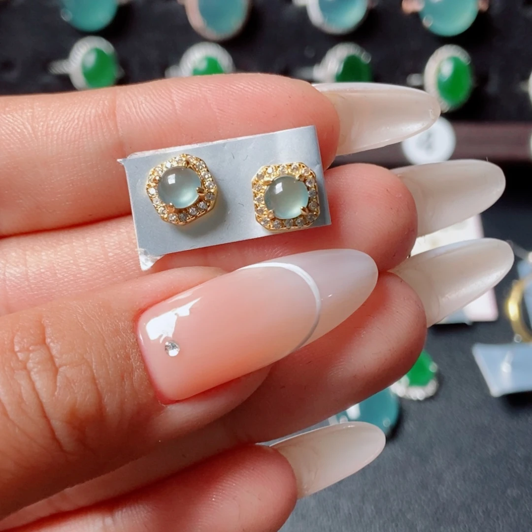 翡翠戒指银S925镶嵌?****?45874