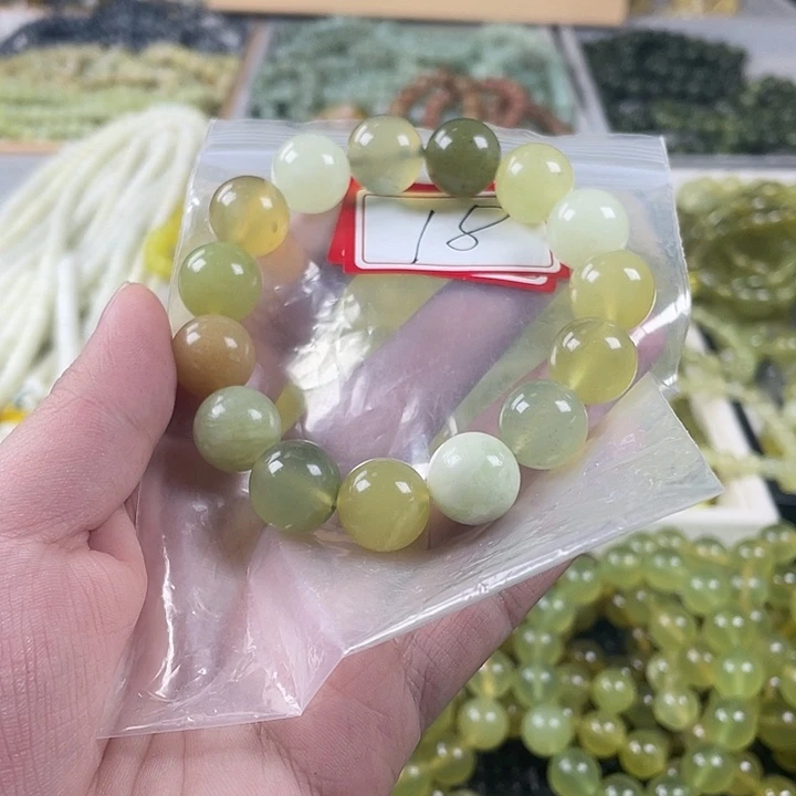 蛇纹石玉未镶嵌手链