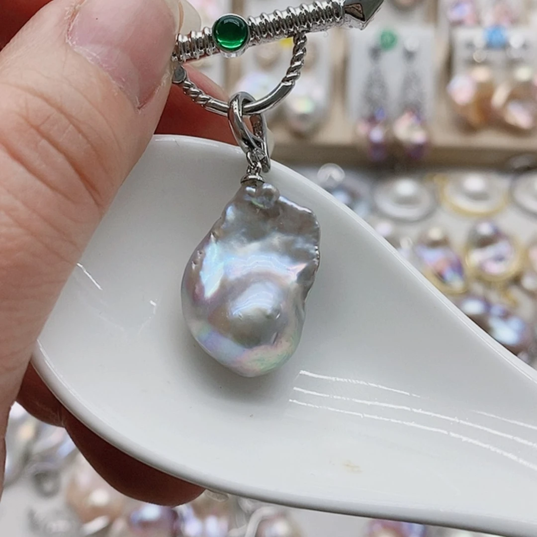 【闪购商品】淡水珍珠耳饰银S925镶嵌