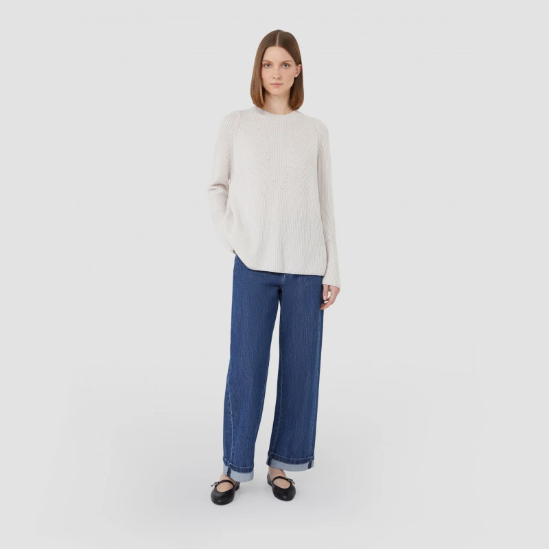 MaxMara 2025秋冬新品女装绵羊毛罗纹针织毛衣9366125106