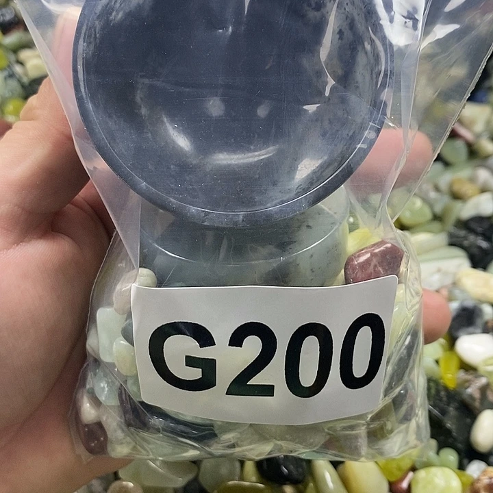 岫玉鱼缸石未镶嵌