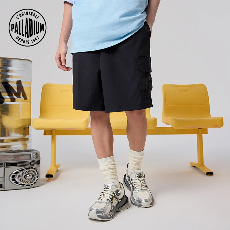 PALLADIUM帕拉丁夏季男款裤装时尚宽松简约纯色休闲短裤1011776