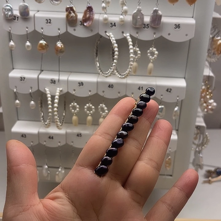 发夹淡水珍珠未镶嵌