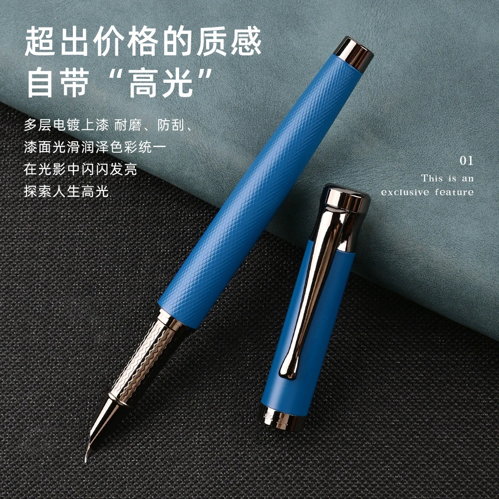 永生9315金属钢笔长刀研笔尖成人书法练字钢笔美工笔商务办公钢笔
