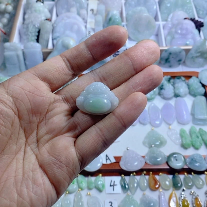 【闪购商品】翡翠颈饰未镶嵌兮*宝挂件