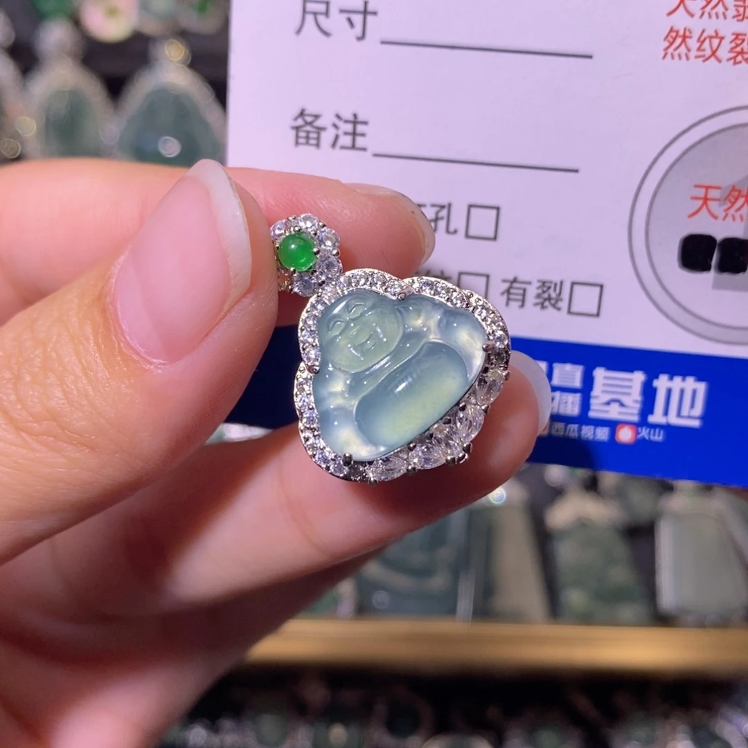 翡翠未镶嵌颈饰天然