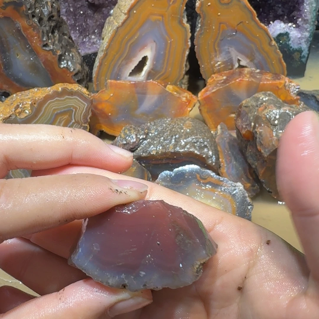 未镶嵌玛瑙/玉髓珠宝半成品