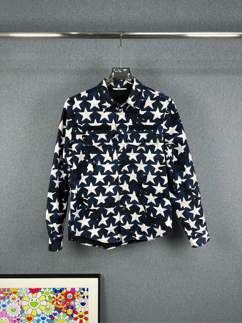 99新 Valentino/华伦天奴 星星牛仔夹克外套 46码 98新A11517