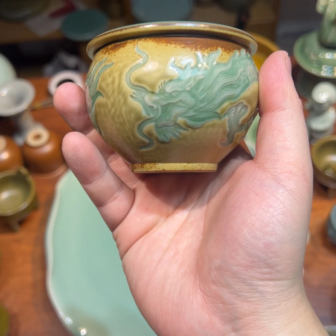 青瓷茶器青瓷茶器微瑕