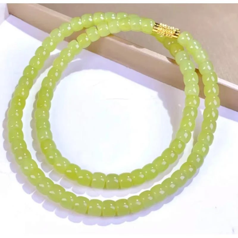 【央网专属】和田玉项链WYMH16918【尺寸：6*4mm+】多样性发一