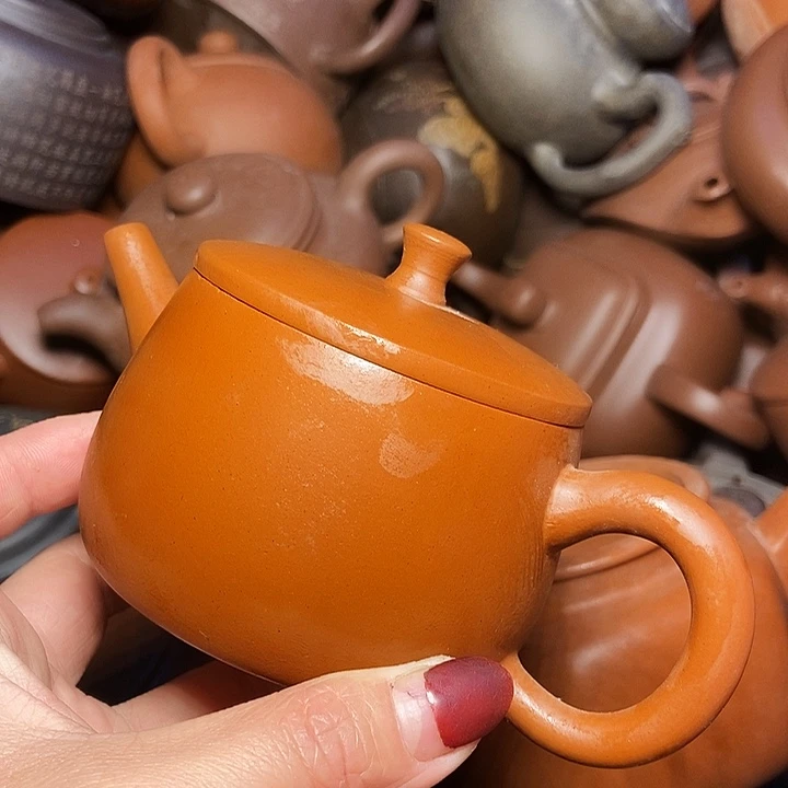 手工制作宜兴紫砂茶壶