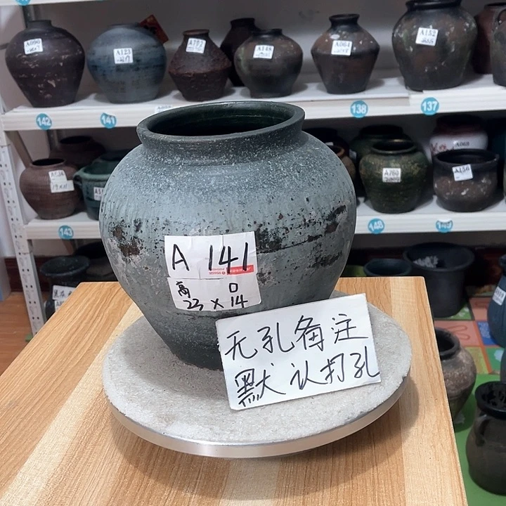 红陶手工制作工艺花盆