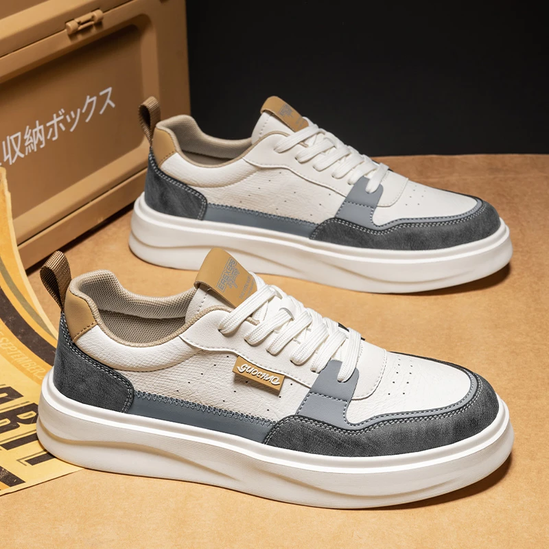 板鞋男款2025爆款新款男鞋百搭时尚男式休闲鞋子男生潮鞋MD8607