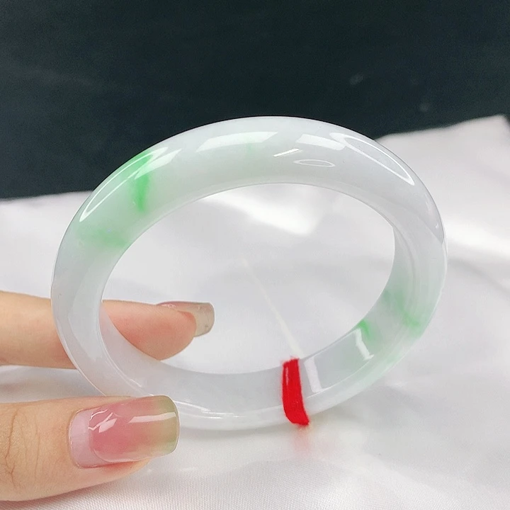 翡翠未镶嵌手镯圈56.5，80146