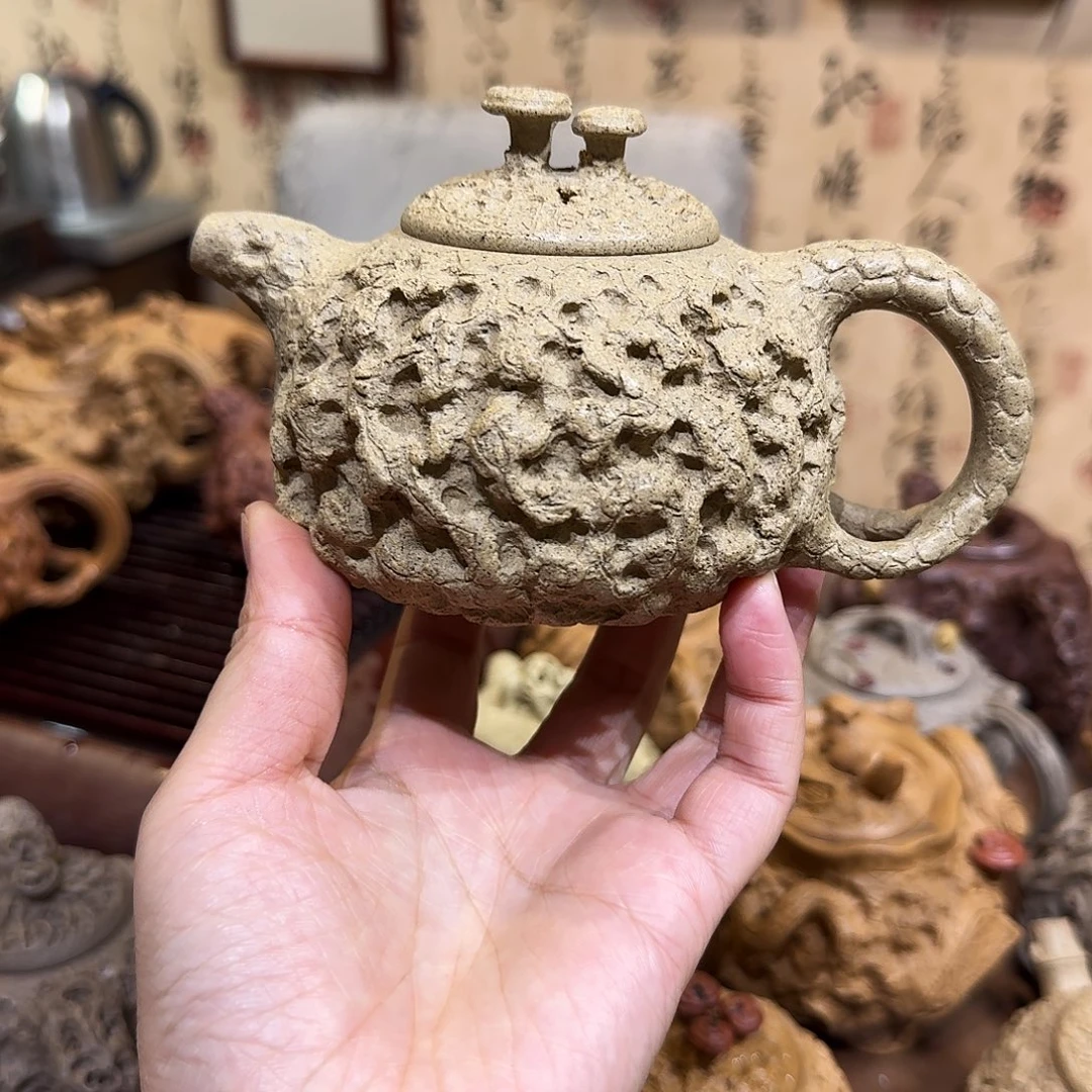 紫砂茶壶260cc供春芝麻段
