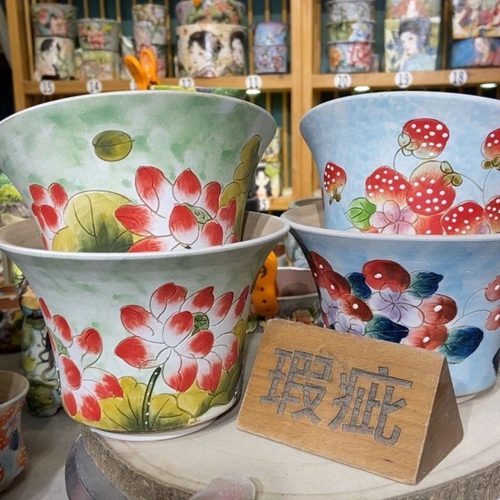 红陶景德镇艺术手绘作品